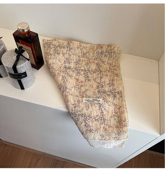 Versatile Patterned Square Scarf