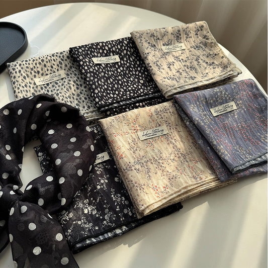Versatile Patterned Square Scarf
