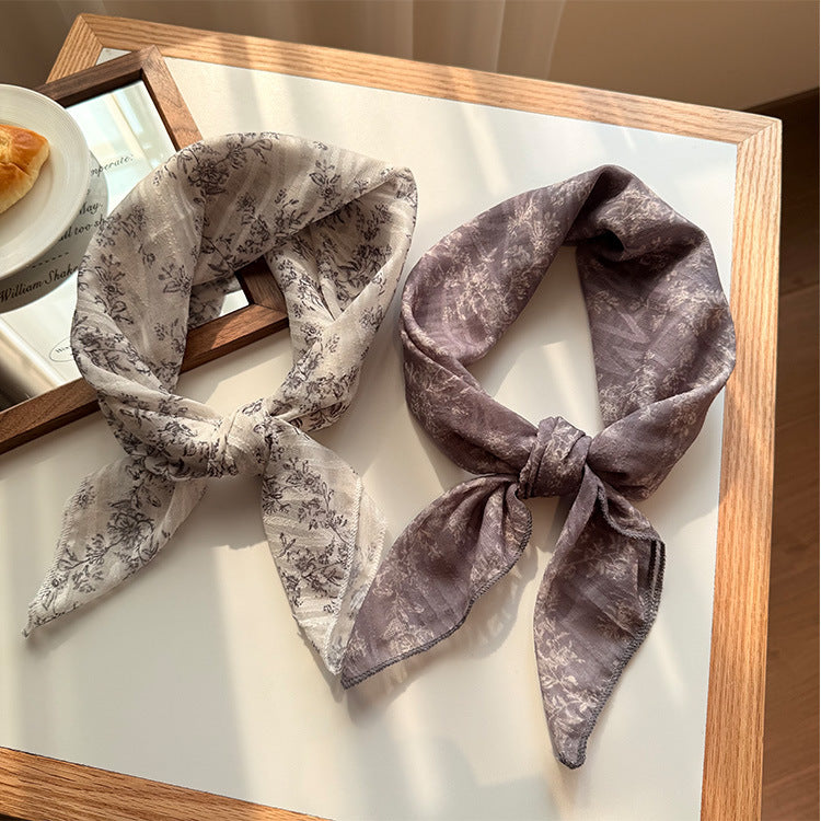 Versatile Patterned Square Scarf