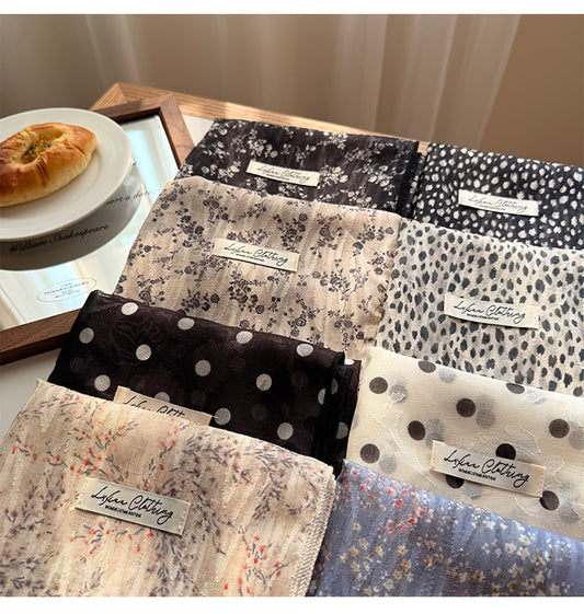 Versatile Patterned Square Scarf