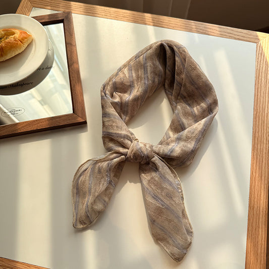 Versatile Patterned Square Scarf