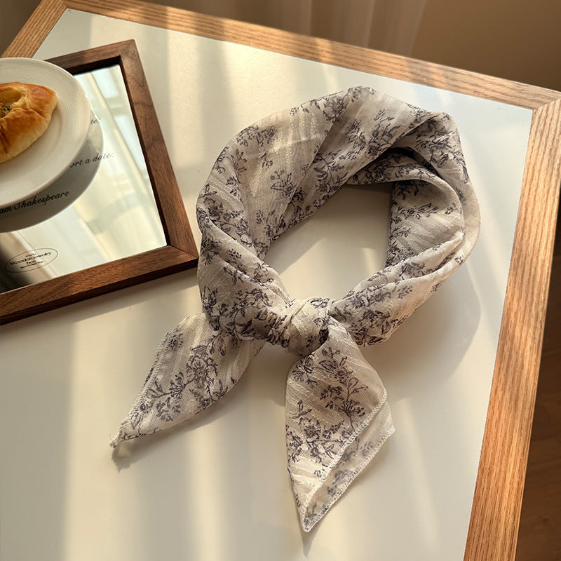 Versatile Patterned Square Scarf