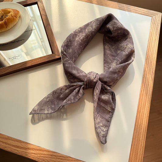 Versatile Patterned Square Scarf