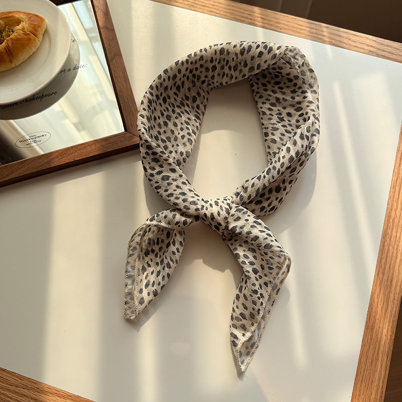 Versatile Patterned Square Scarf