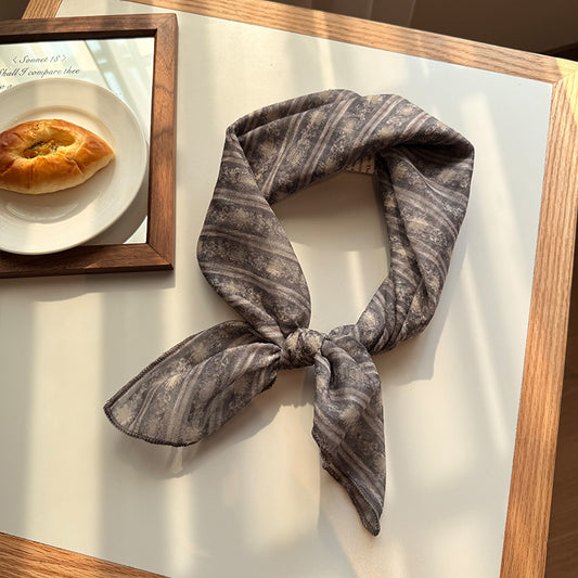 Versatile Patterned Square Scarf