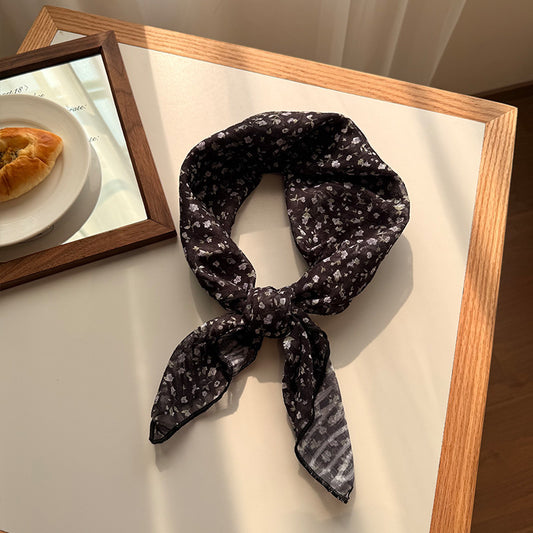 Versatile Patterned Square Scarf