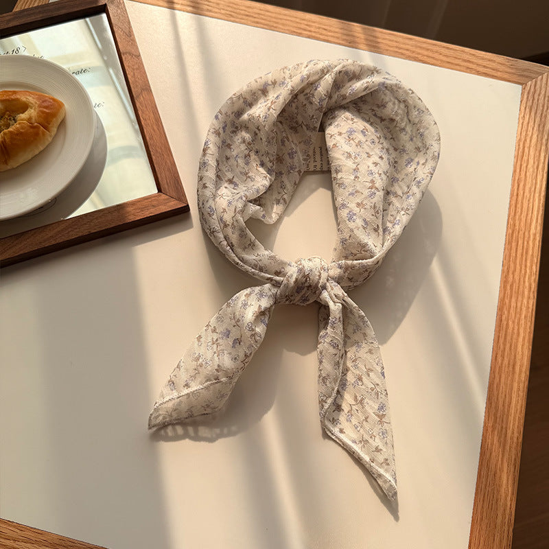 Versatile Patterned Square Scarf