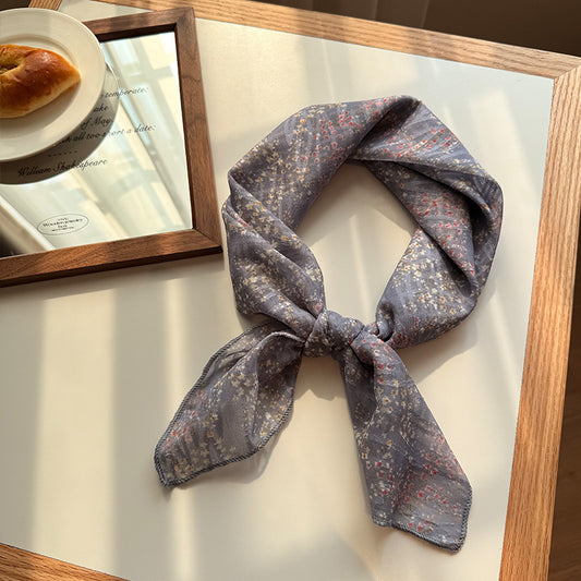 Versatile Patterned Square Scarf
