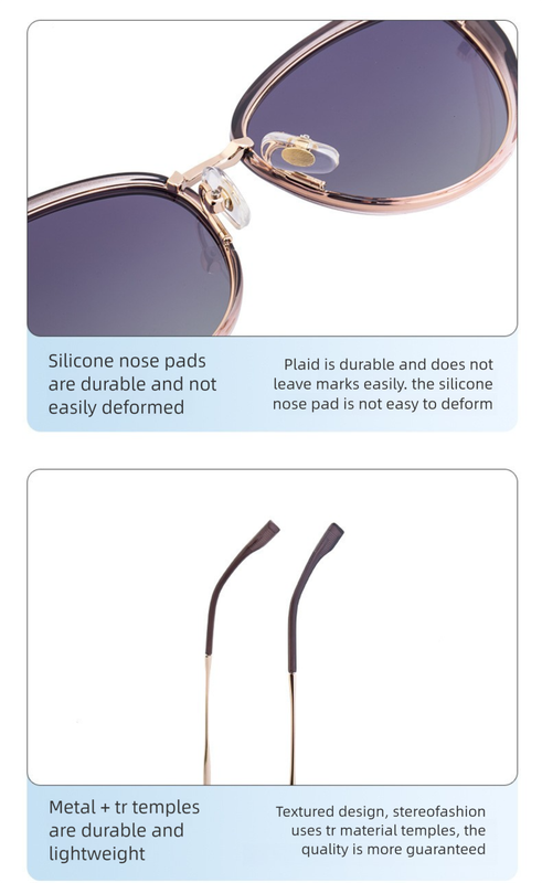 Chic Cat Eye Polarized Sunglasses for Women - Lightweight UV Protection Fashion Eyewear