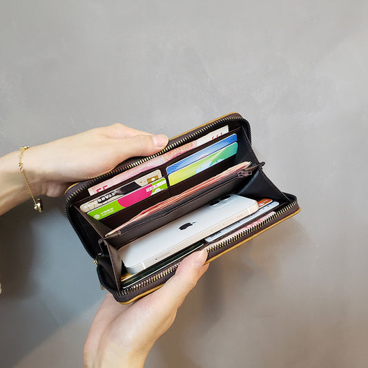 Zip Around Wallet with Multiple Compartments