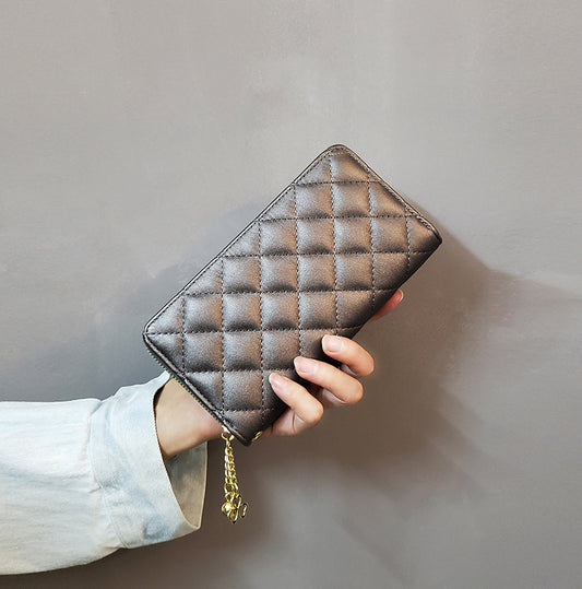 Zip Around Wallet with Multiple Compartments