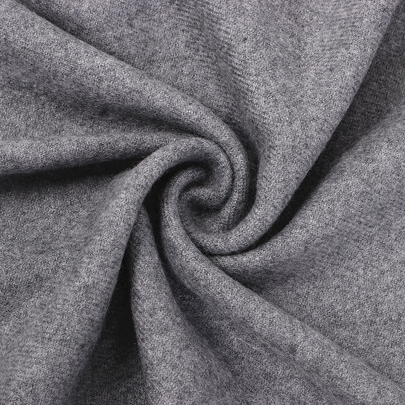 Luxury Cashmere Blend Large Fringed Scarf