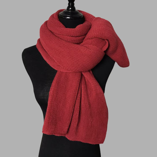 Warm Winter Shawl with Elegant Fringe