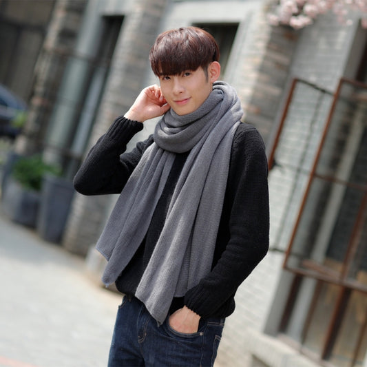 Warm Winter Shawl with Elegant Fringe