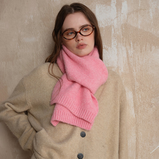 Soft Wool Blend Knitted Scarf