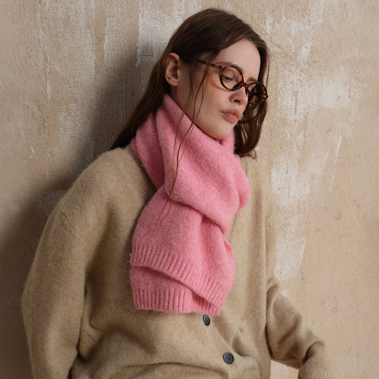 Soft Wool Blend Knitted Scarf