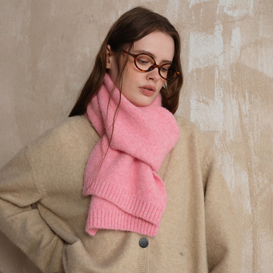 Soft Wool Blend Knitted Scarf