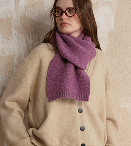 Soft Wool Blend Knitted Scarf