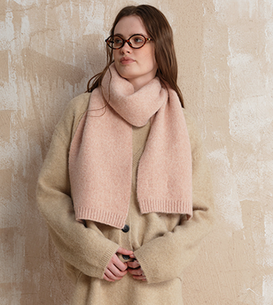 Soft Wool Blend Knitted Scarf