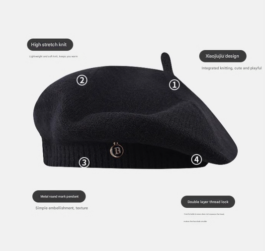 Vintage Inspired Knitted Beret