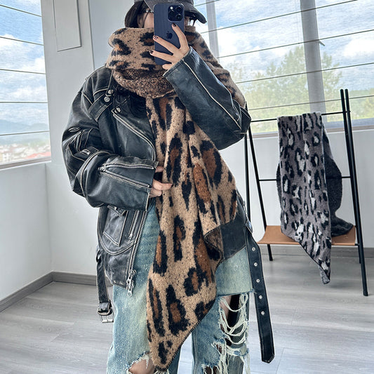 Luxurious Thick Faux Cashmere Knitted Shawl