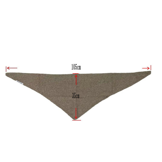 Chic Wool Blend Knit Triangle Scarf
