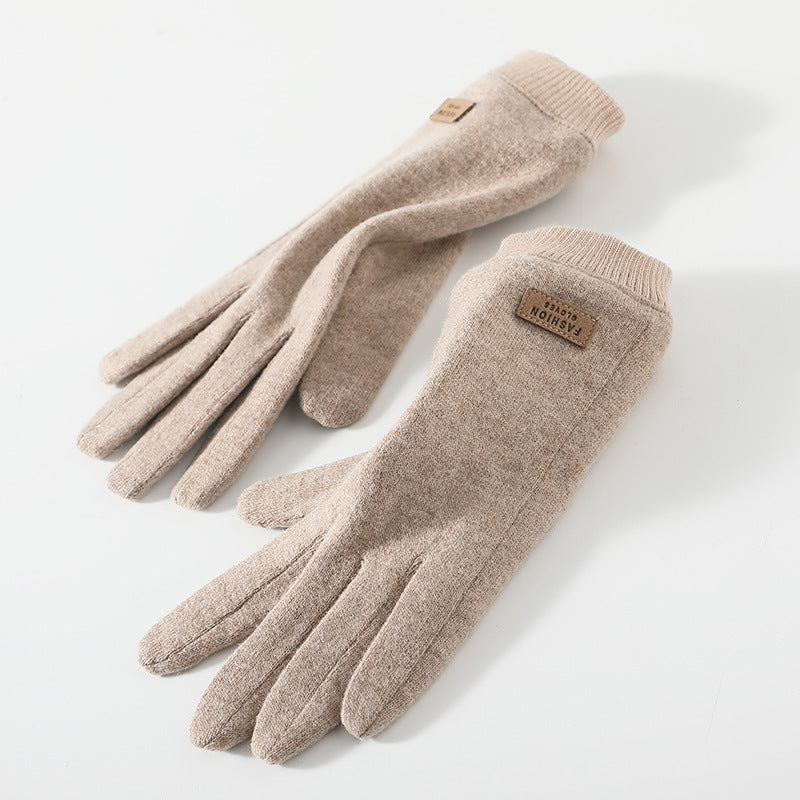 Elegant Women's Wool Blend Winter Touchscreen Gloves