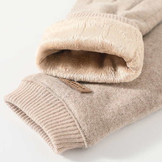 Elegant Women's Wool Blend Winter Touchscreen Gloves
