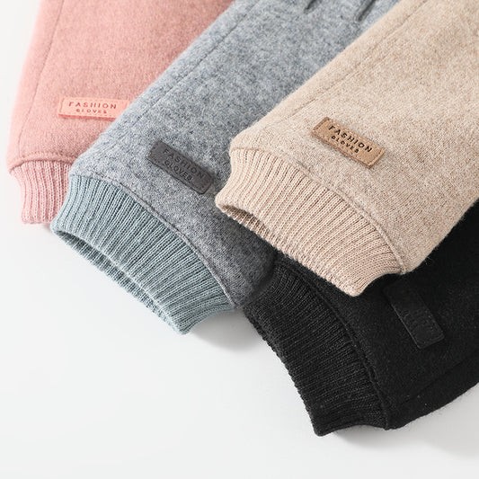 Elegant Women's Wool Blend Winter Touchscreen Gloves