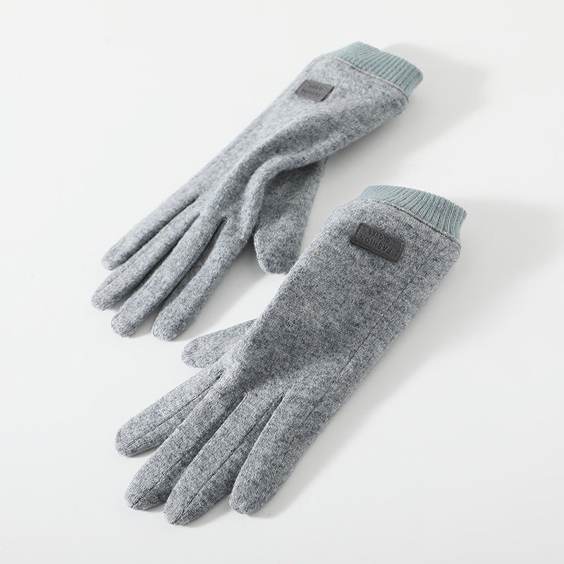 Elegant Women's Wool Blend Winter Touchscreen Gloves