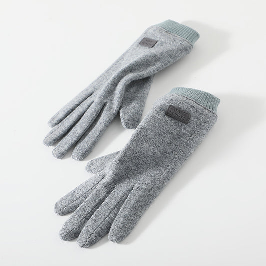Elegant Women's Wool Blend Winter Touchscreen Gloves