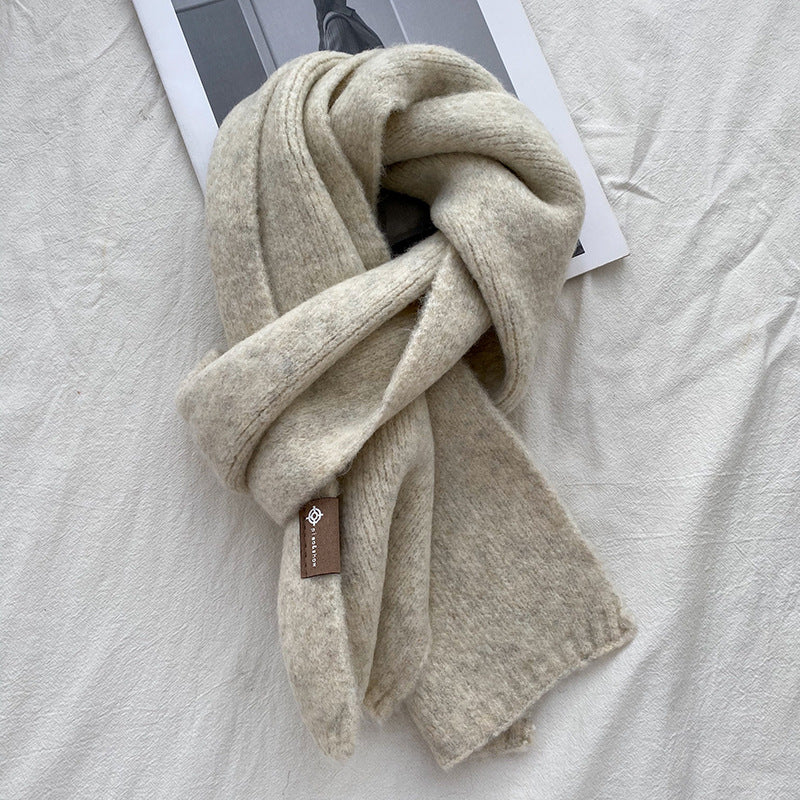 Luxuriously Soft Wool Blend Knit Scarf