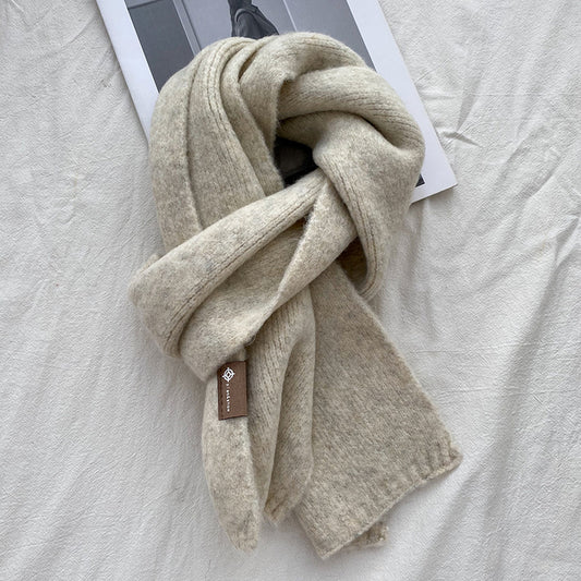Luxuriously Soft Wool Blend Knit Scarf