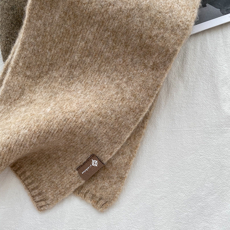 Luxuriously Soft Wool Blend Knit Scarf