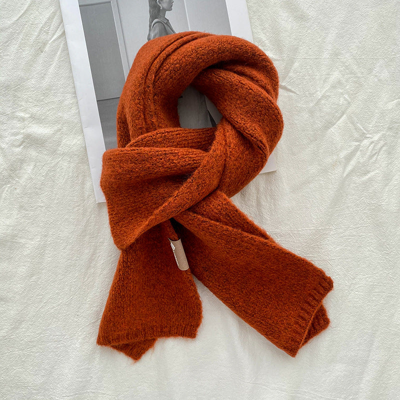 Luxuriously Soft Wool Blend Knit Scarf