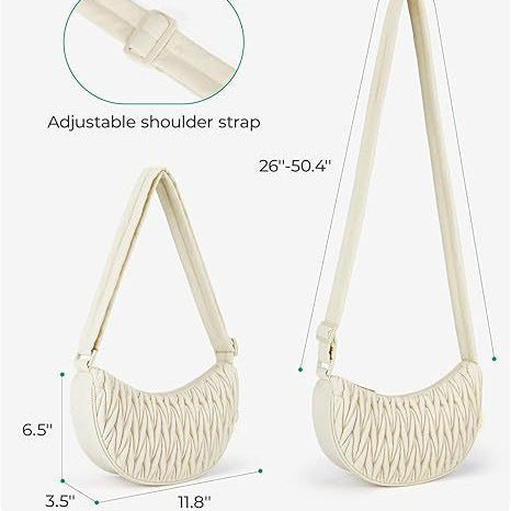 Chic Water-Resistant Crescent Sling Bag