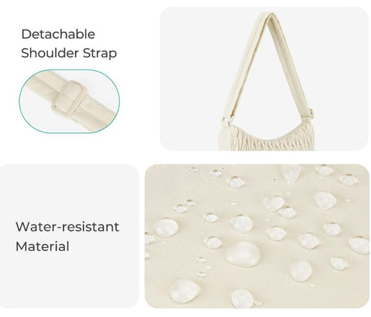 Chic Water-Resistant Crescent Sling Bag