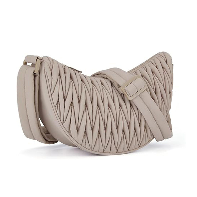 Chic Water-Resistant Crescent Sling Bag