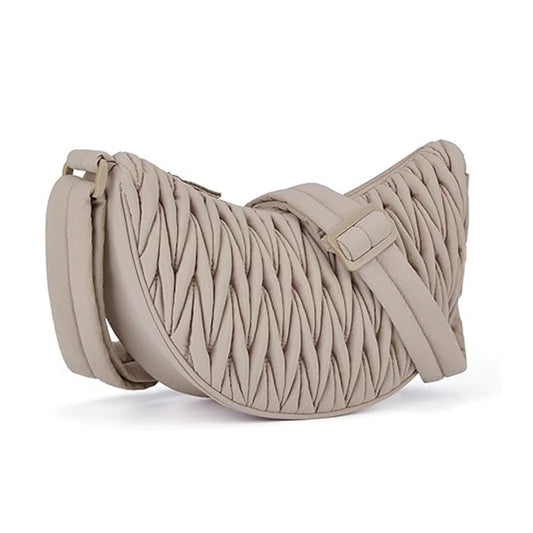 Chic Water-Resistant Crescent Sling Bag