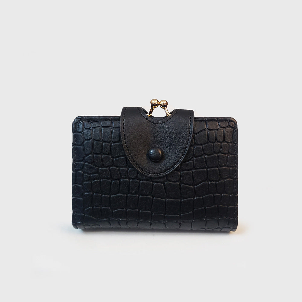 Elegant Croc Embossed Wallet
