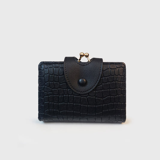 Elegant Croc Embossed Wallet