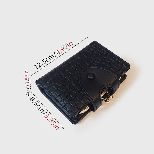 Elegant Croc Embossed Wallet