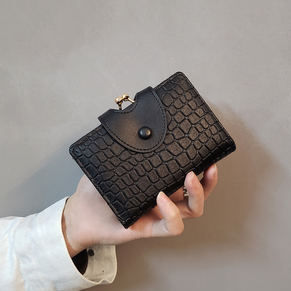 Elegant Croc Embossed Wallet