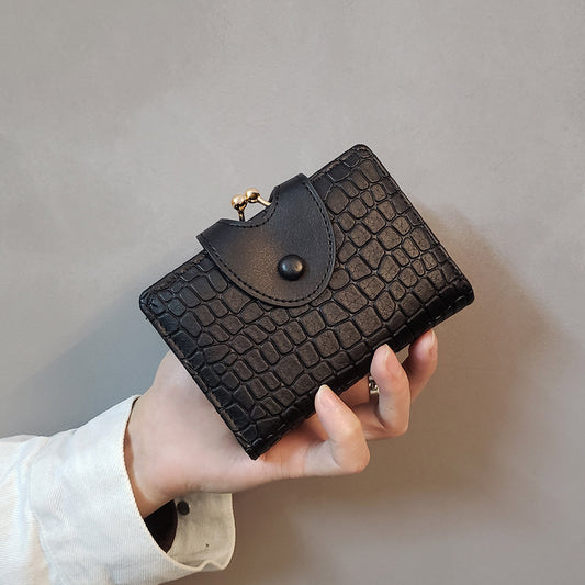 Elegant Croc Embossed Wallet