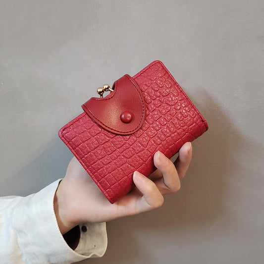Elegant Croc Embossed Wallet
