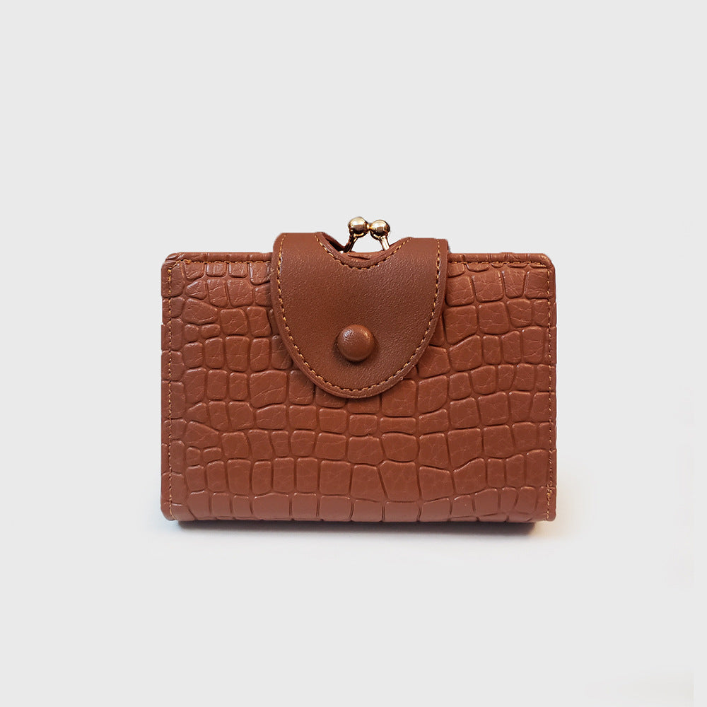 Elegant Croc Embossed Wallet