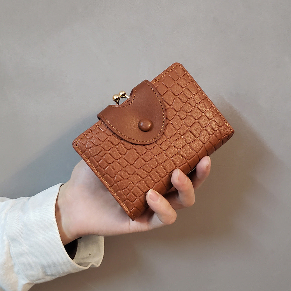 Elegant Croc Embossed Wallet