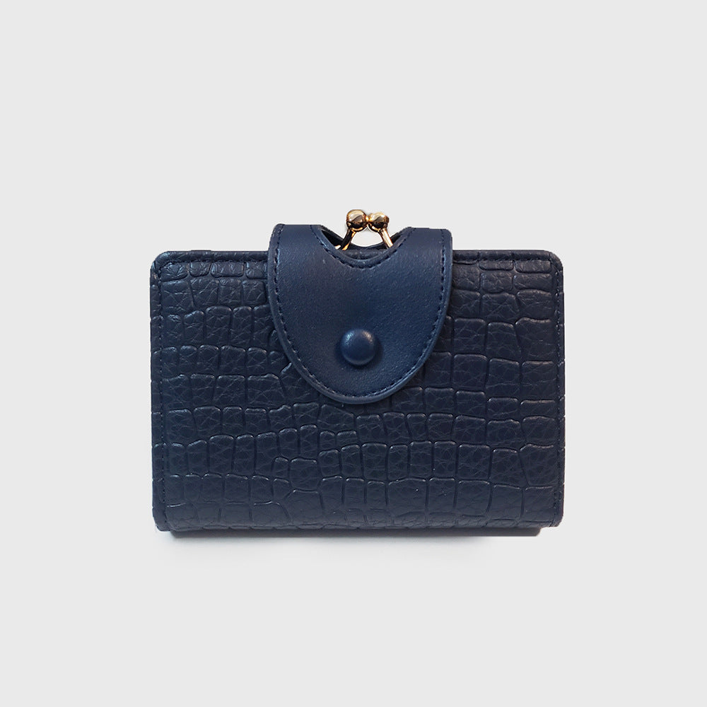Elegant Croc Embossed Wallet