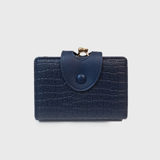 Elegant Croc Embossed Wallet