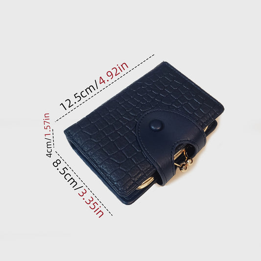 Elegant Croc Embossed Wallet